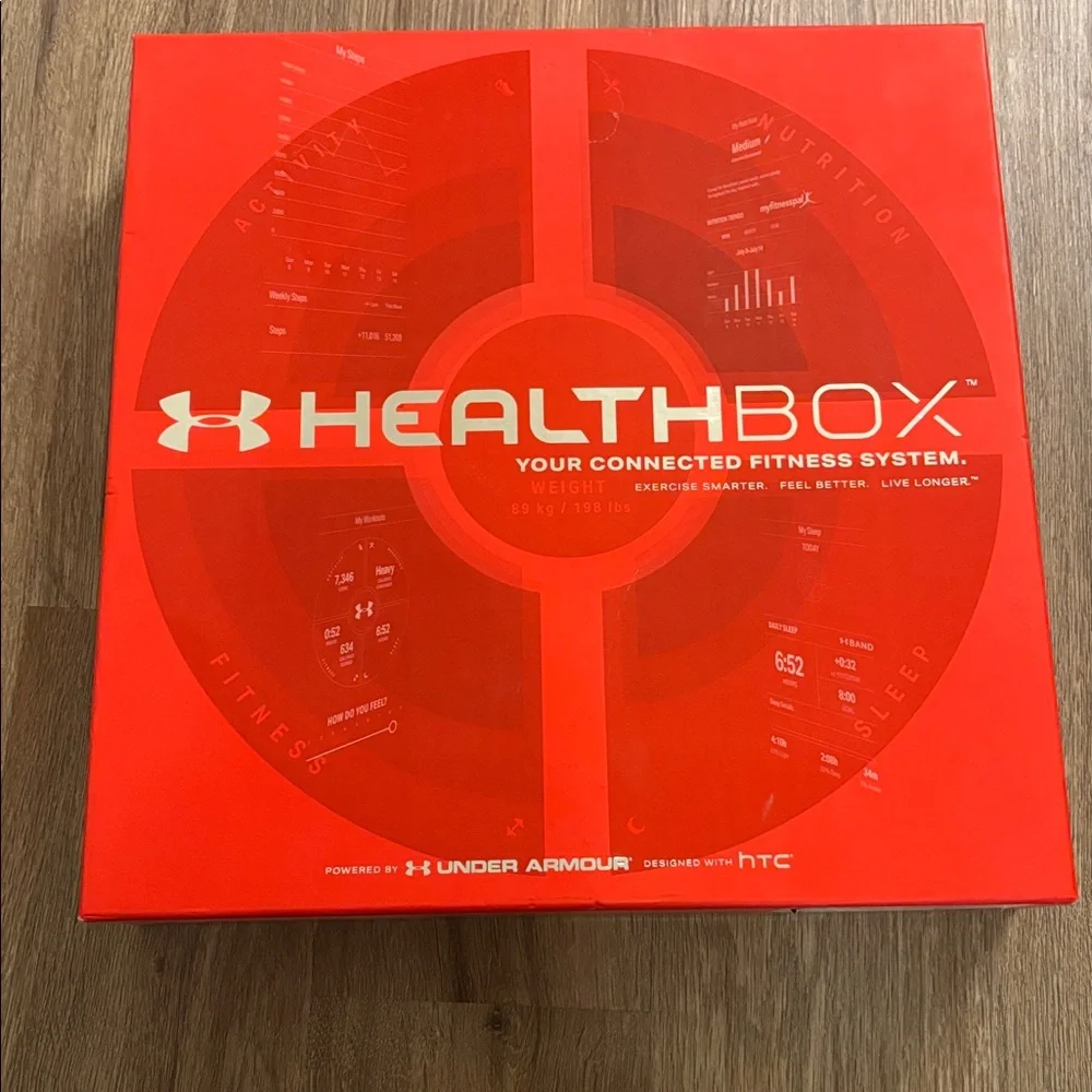 NIB Under Armour HealthBox in Bold Red